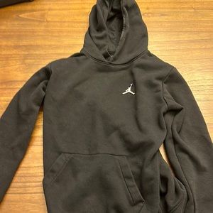 Boys black Jordan hoodie, size large (12-13 yrs)